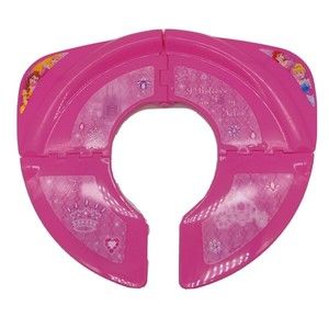 Ginsey Travel Folding Potty Cover Seat Pink Disney Princess Cinderella, Belle,